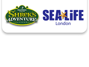 Dreamworks Tours: Shrek's Adventure! and SEA LIFE, London Combo Ticket logo